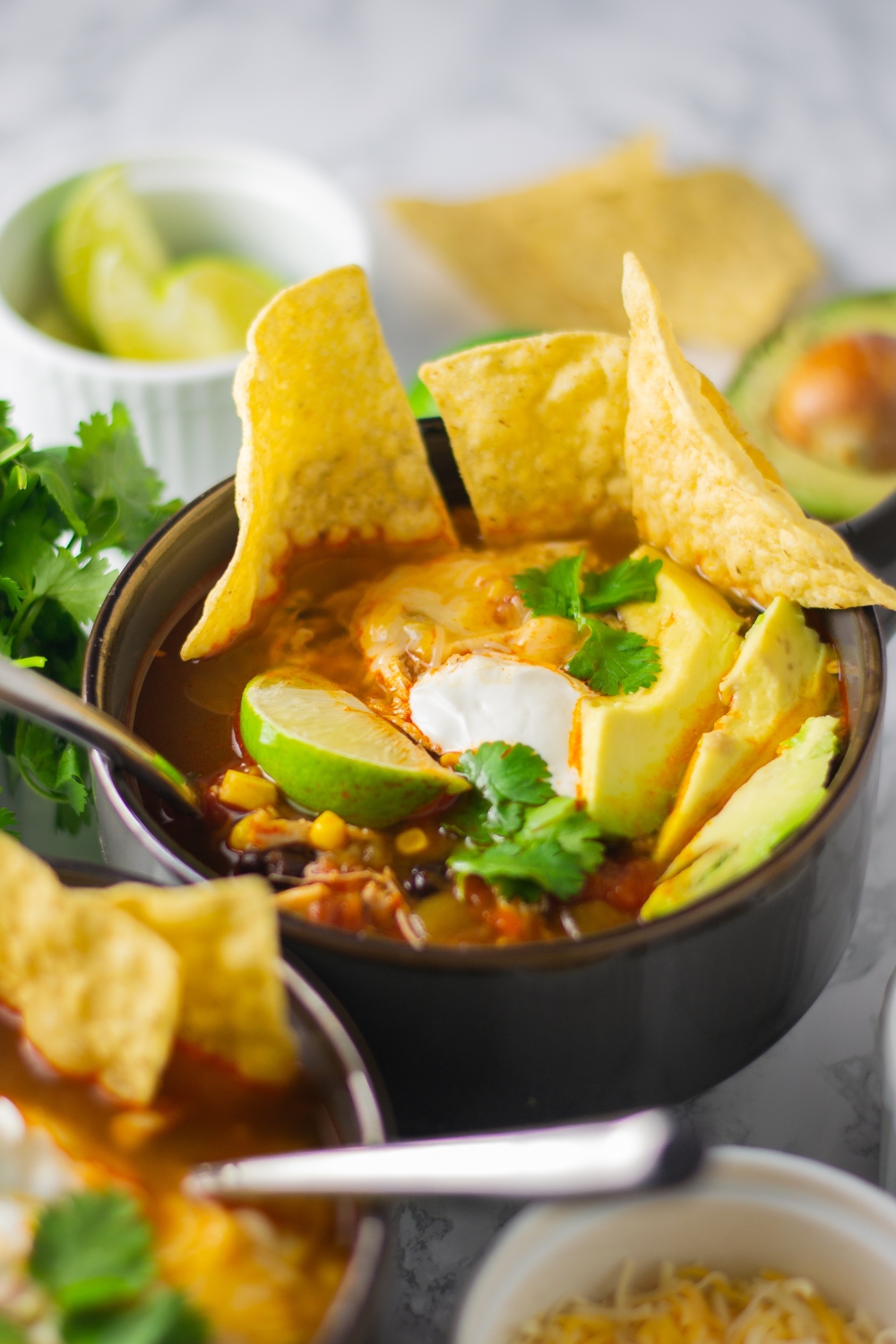 Instant Pot Chicken Tortilla Soup 