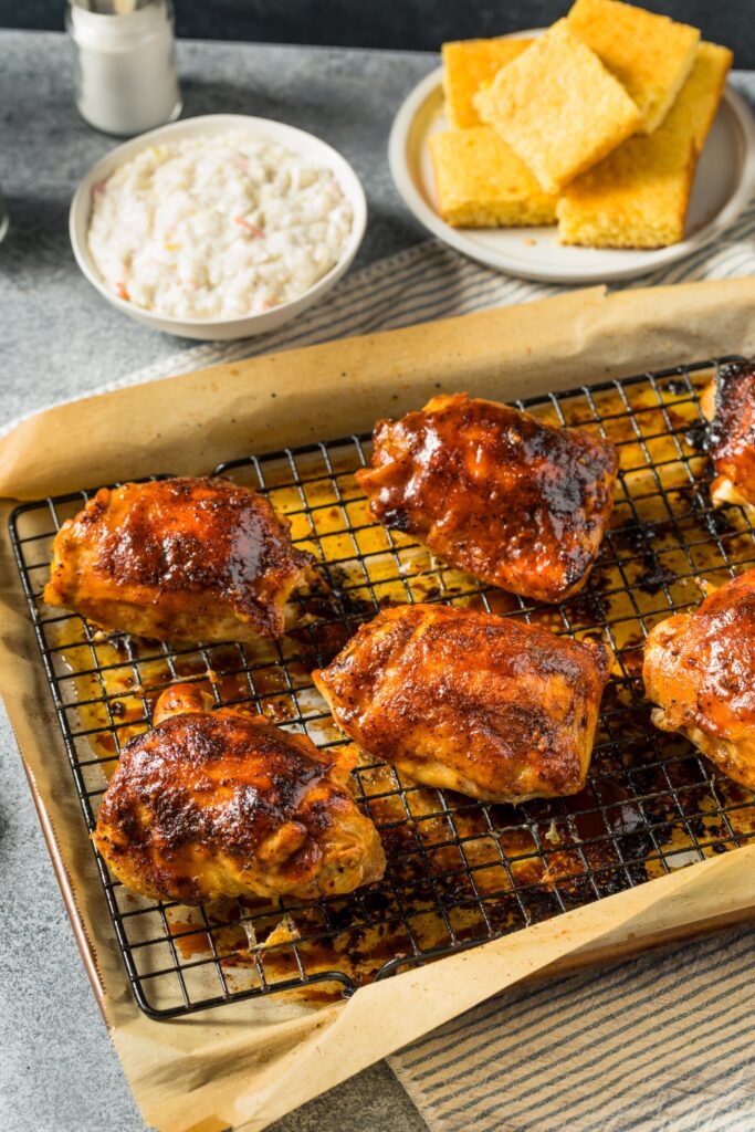 Homemade Healthy BBQ Chicken Thighs