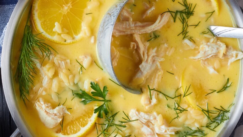 Creamy Greek Chicken Soup