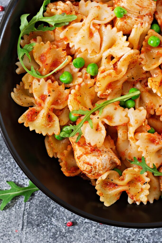 Farfalle Pasta With Chicken Fillet