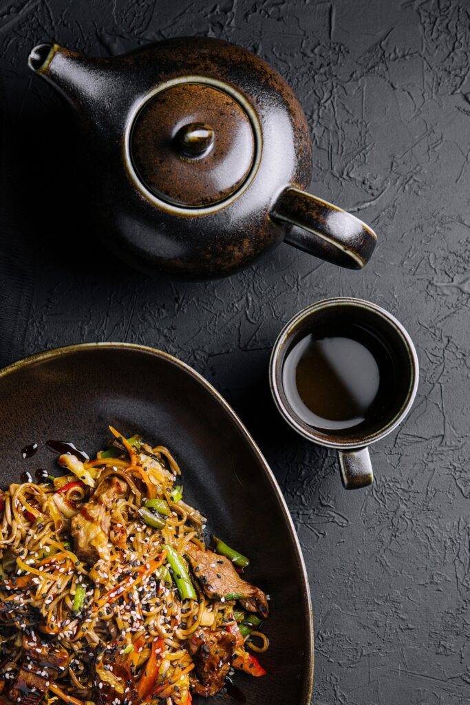 Chicken Fried Noodles With Vegetables