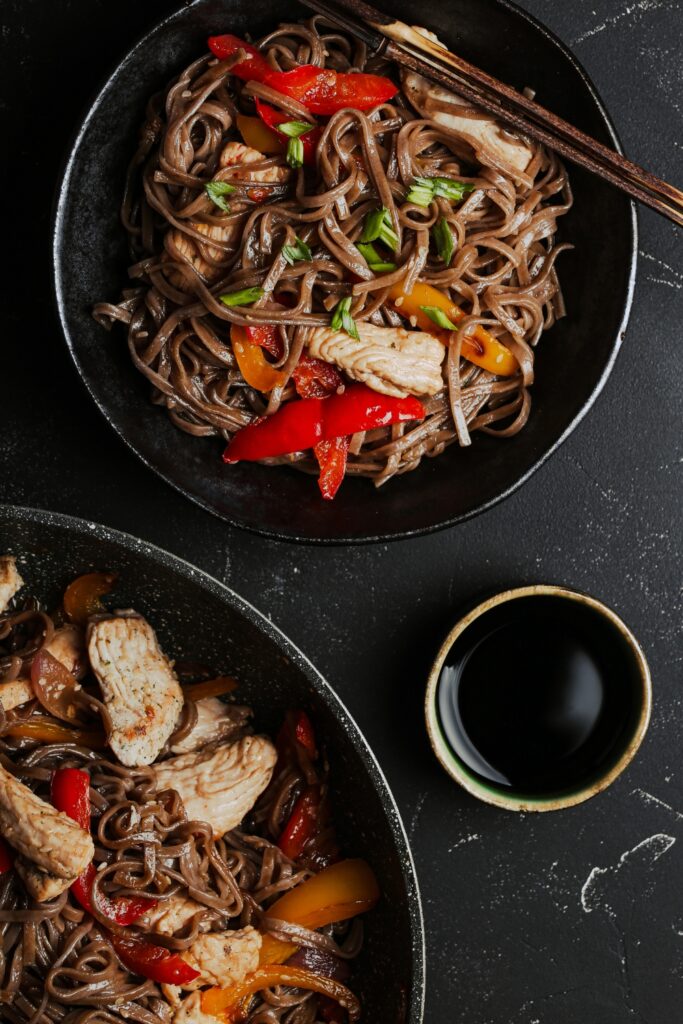 Asian Soba Chicken Noodles