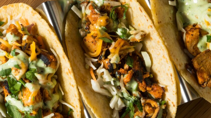 Homemade Chicken Meixcan Street Tacos