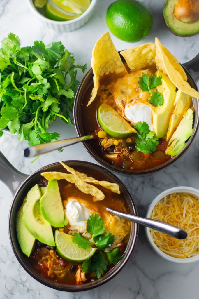 Instant Pot Chicken Tortilla Soup 