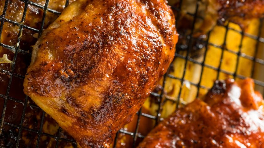 Homemade Healthy BBQ Chicken Thighs