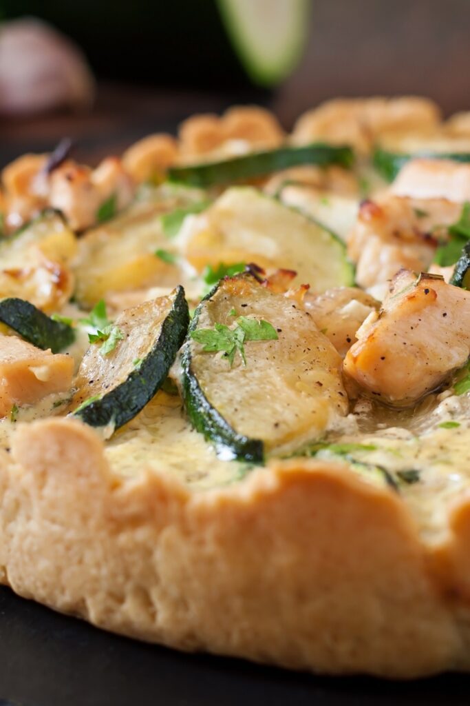 Chicken Quiche With Zucchini