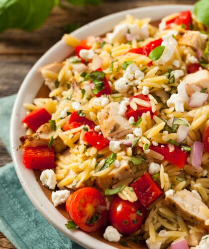 Homemade Chicken Orzo Salad