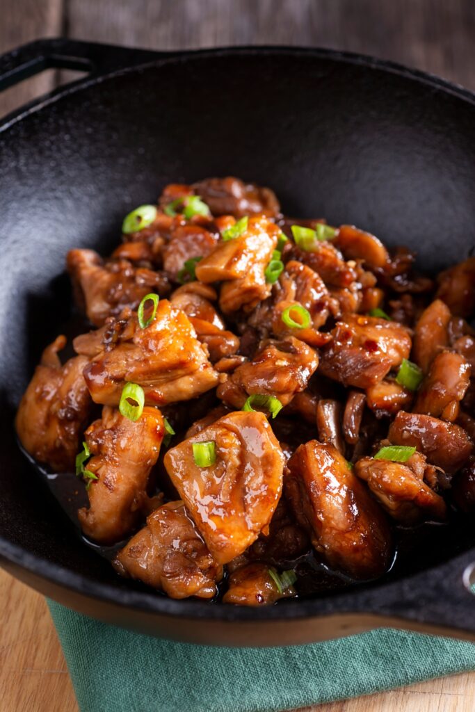 One-Skillet Bourbon Chicken