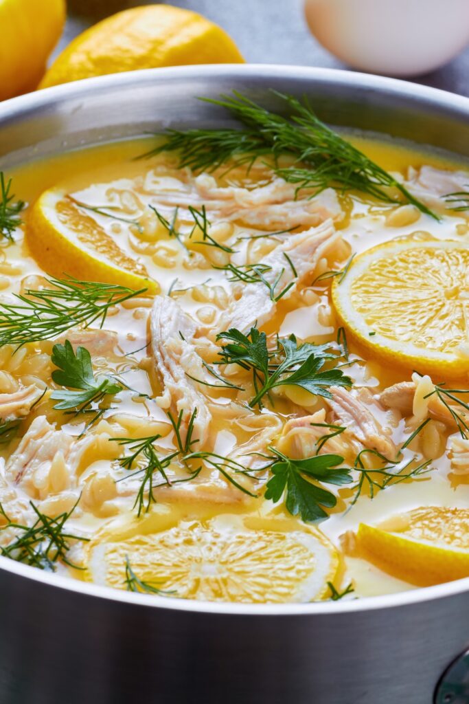 Creamy Greek Chicken Soup