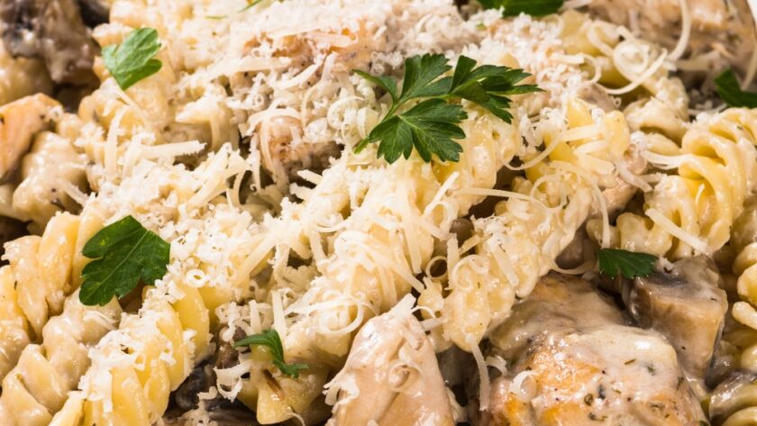 Chicken And Mushrooms Pasta