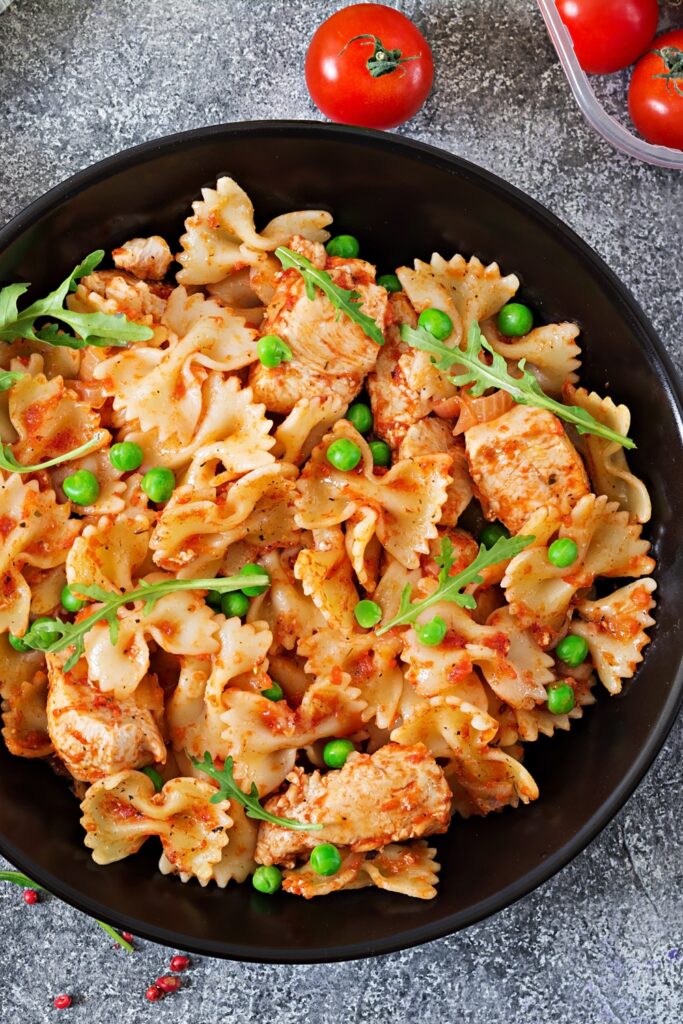 Farfalle Pasta With Chicken Fillet