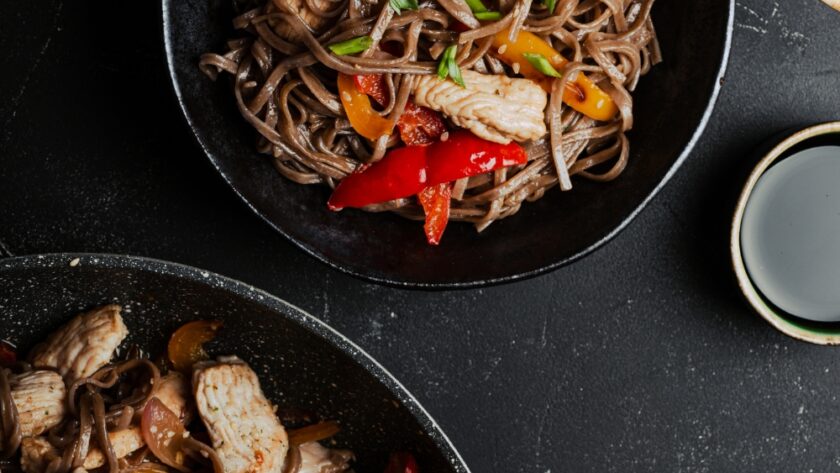 Asian Soba Chicken Noodles