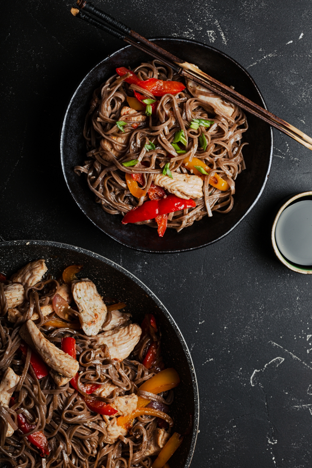 Asian Soba Chicken Noodles