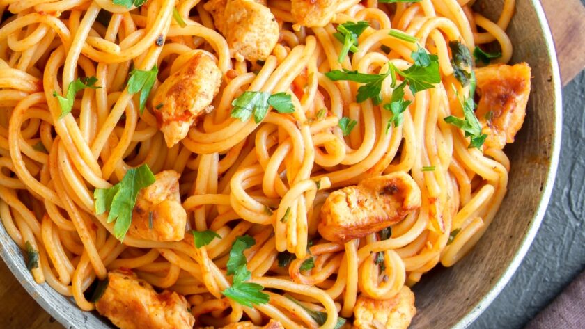 Best Chicken Spaghetti