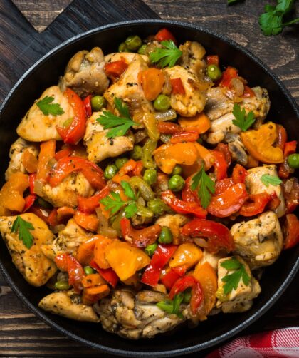 One Pot Chicken and Vegetables Skillet