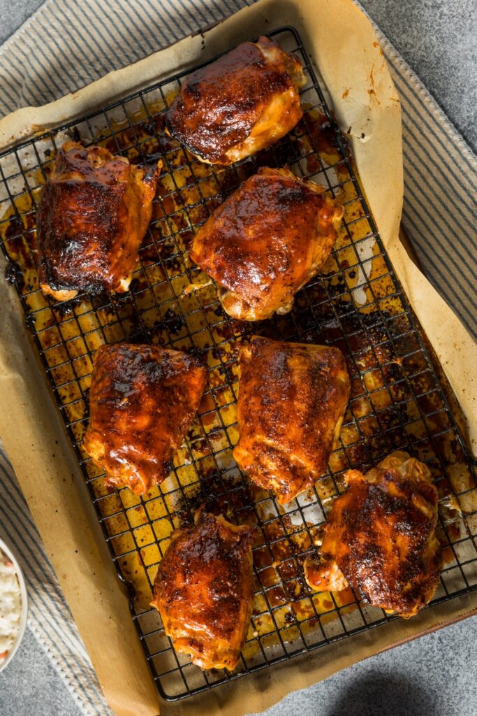 Homemade Healthy BBQ Chicken Thighs