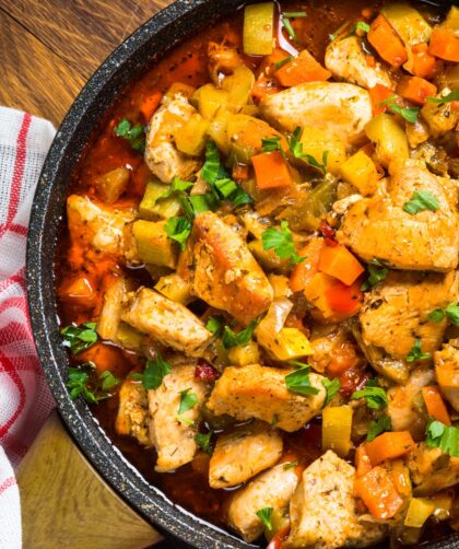 Chicken Stew With Vegetables 