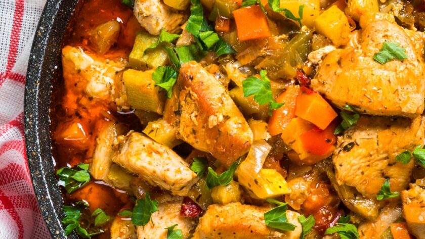 Chicken Stew With Vegetables 