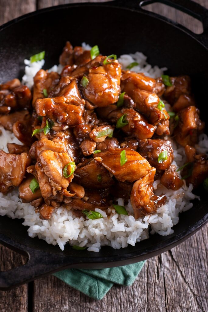 One-Skillet Bourbon Chicken