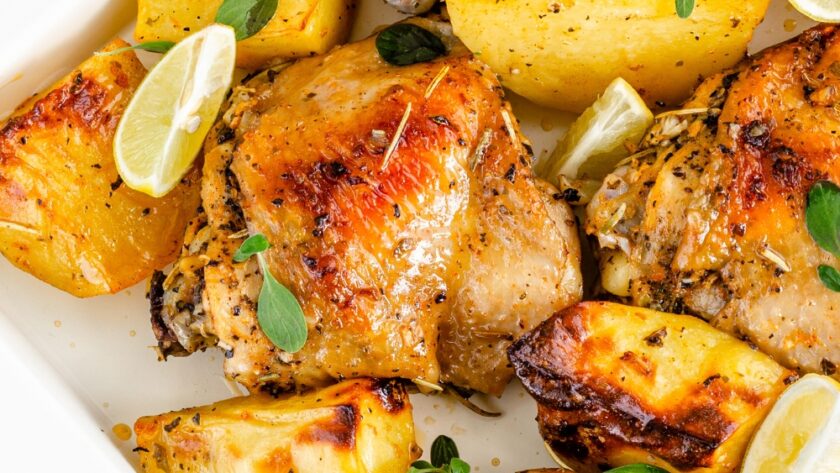 Skillet Lemon Chicken & Potatoes