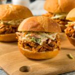 Homemade Barbecue Pulled Chicken Sliders