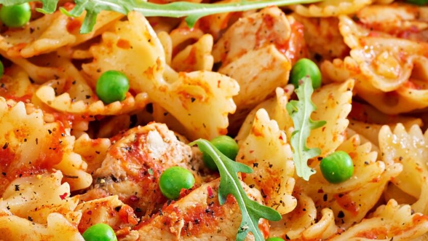 Farfalle Pasta With Chicken Fillet