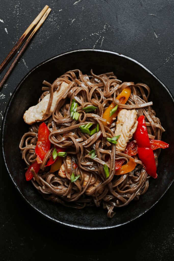 Asian Soba Chicken Noodles