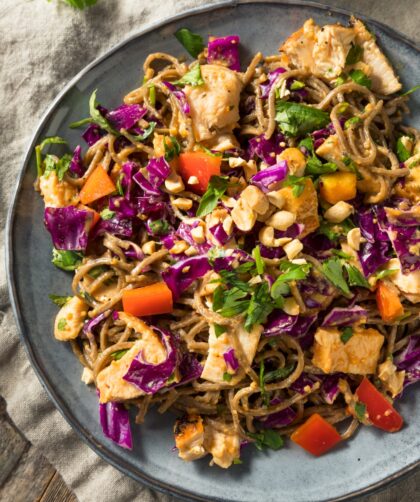 Homemade Spicy Chicken Soba Noodle Salad⁠