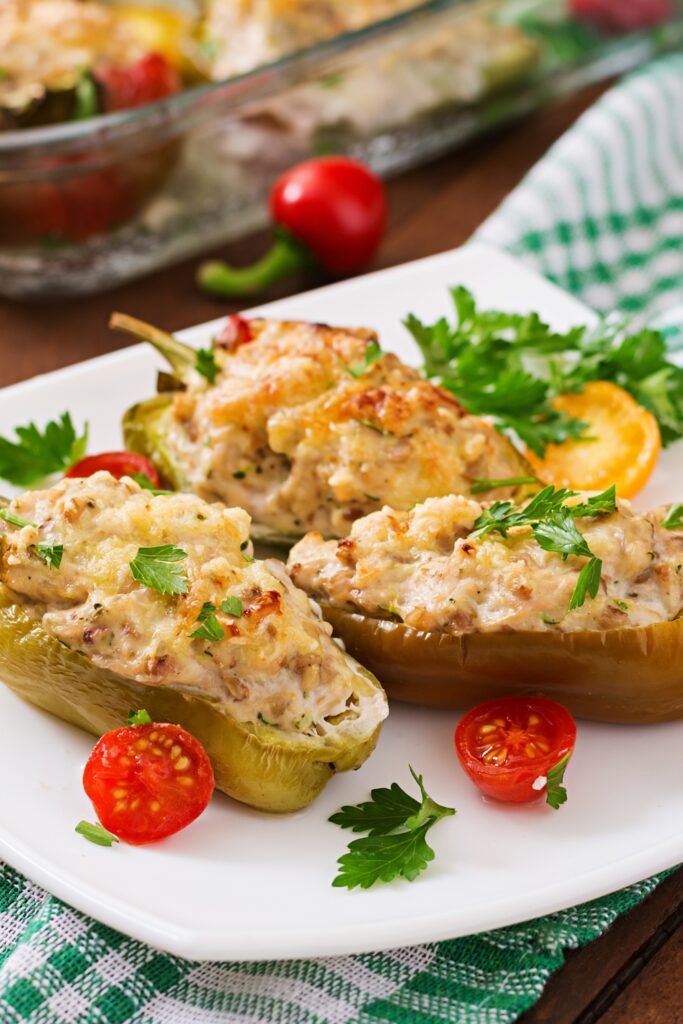 Chicken-Stuffed Peppers