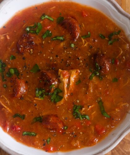 Spanish Chicken and Chorizo Soup Recipe