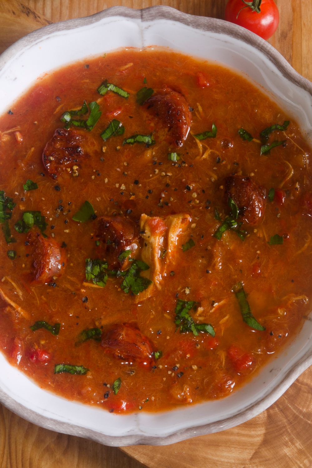 Spanish Chicken and Chorizo Soup Recipe