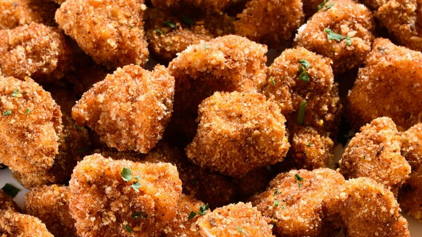 Crispy Fried Breaded Chicken Bites