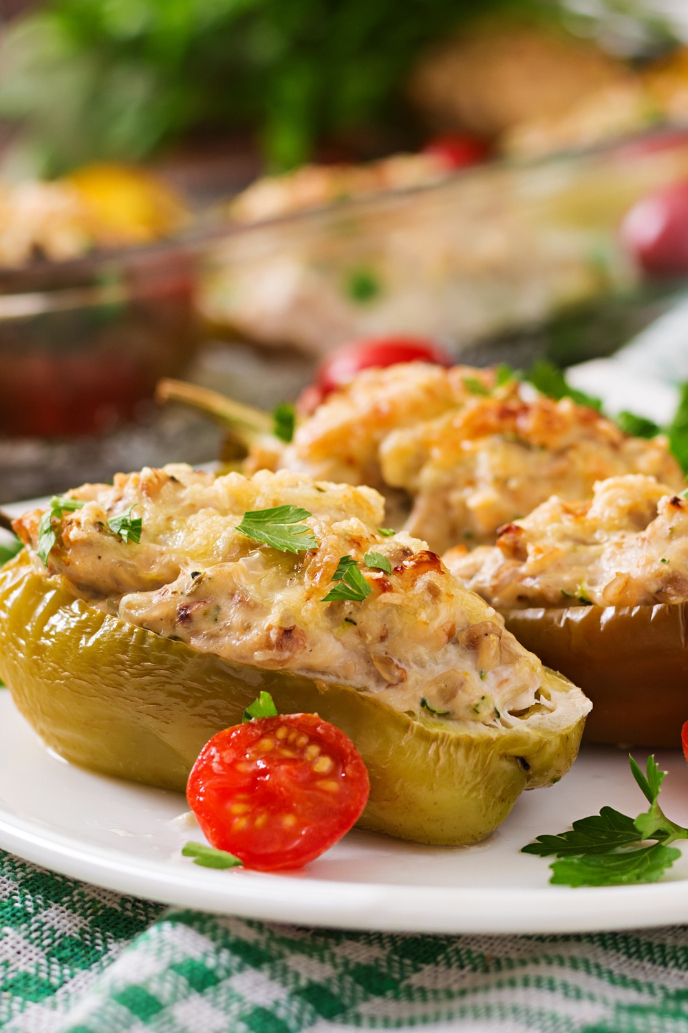 Chicken-Stuffed Peppers