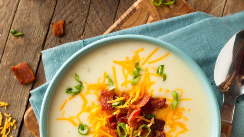 Creamy Loaded Baked Potato Chicken Soup Recipe