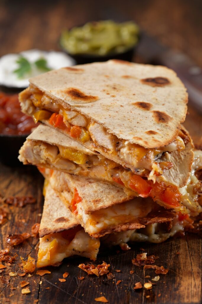 Cheesy Chicken Quesadilla 