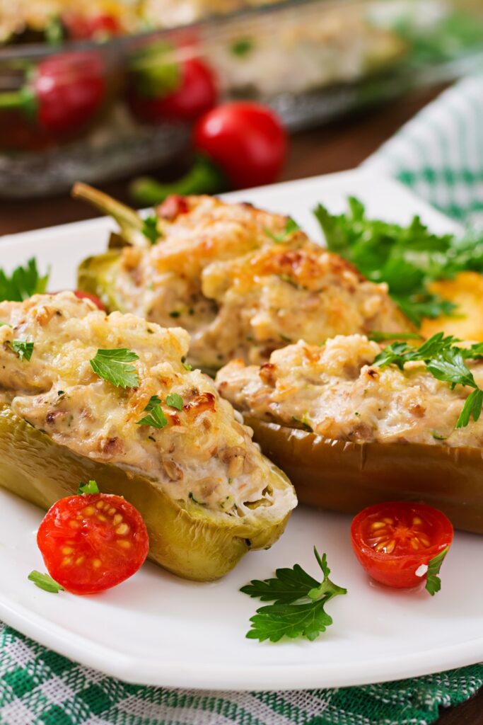 Chicken-Stuffed Peppers