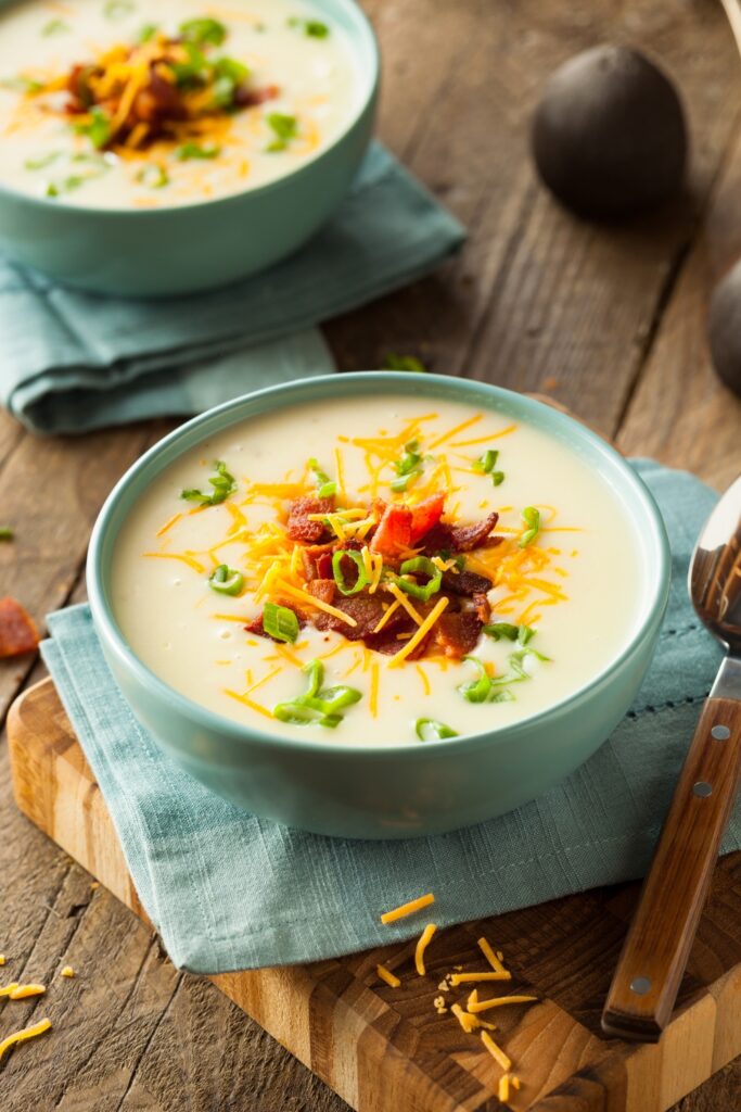 Creamy Loaded Baked Potato Chicken Soup Recipe