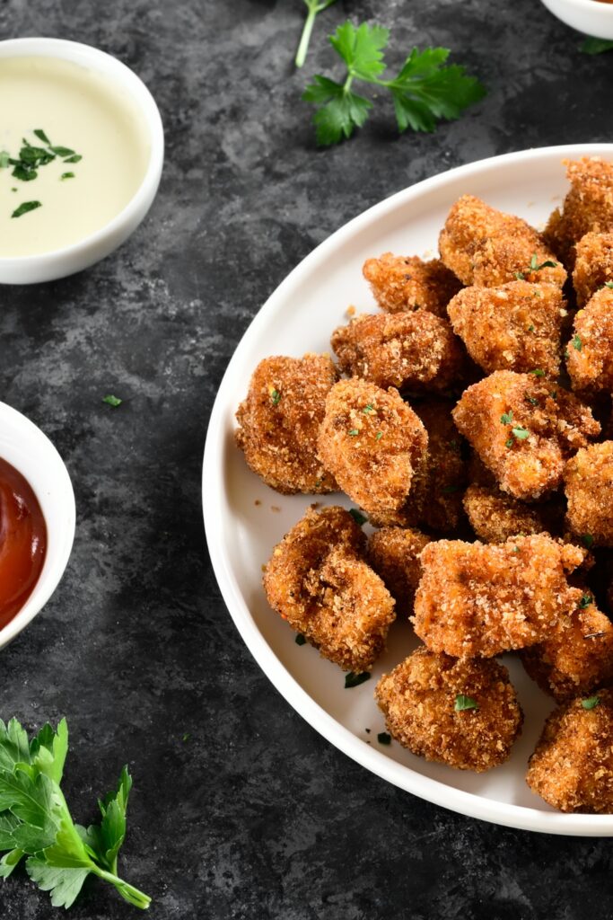 Crispy Fried Breaded Chicken Bites