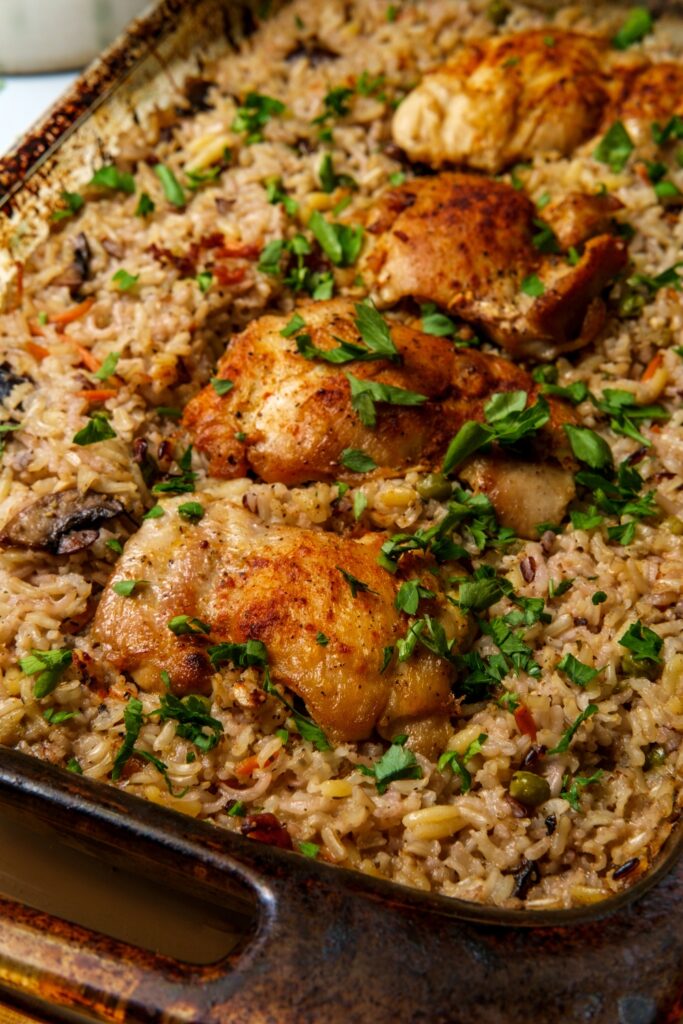 Italian Chicken Rice Casserole Recipe